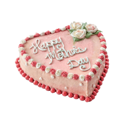 Mom's Delicate HeartShape Cake | dessertbar.pk