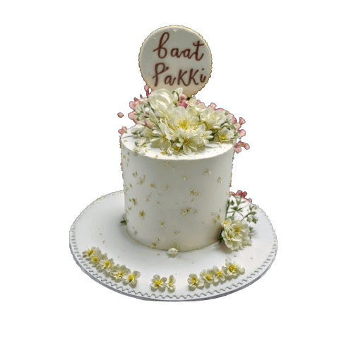 Blissful Bond Engagement Cake | dessertbar.pk