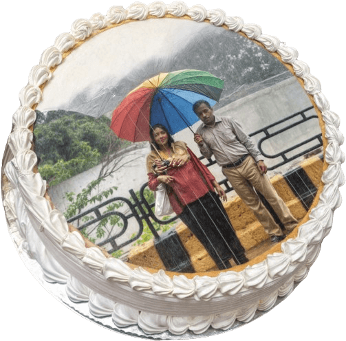 Mom Dad Picture Cake | dessertbar.pk