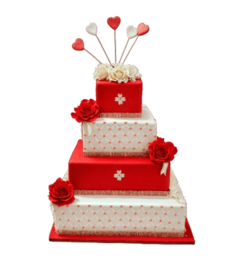 Walima Love Embellishments Cake | dessertbar.pk