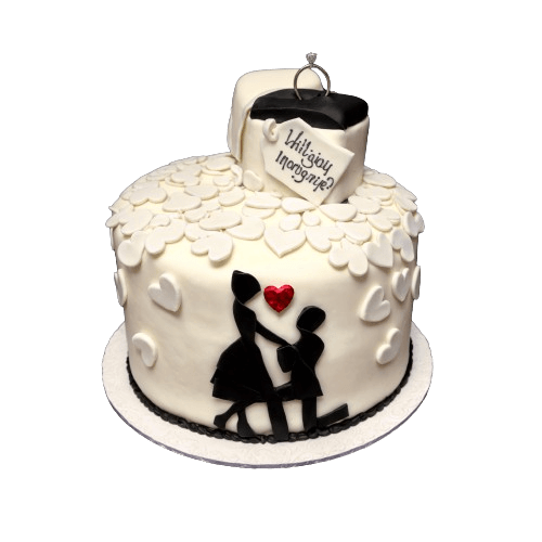 Forever Love Engagement Cake | dessertbar.pk