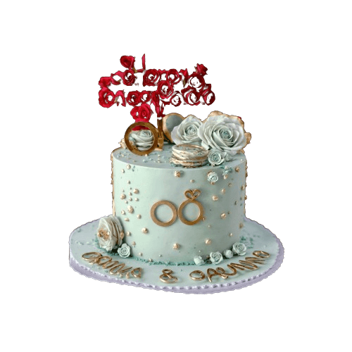 Sweet Embrace Engagement Cake | dessertbar.pk