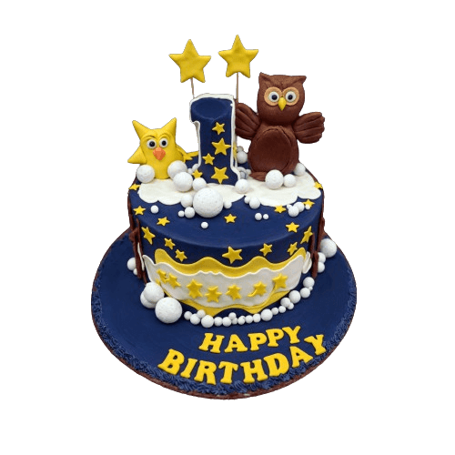 Starlit Soaring: Eagle-themed Birthday Cake | dessertbar.pk