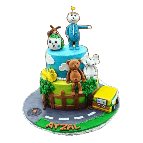 Animalistic Cake Toppings Birthday Cake | dessertbar.pk