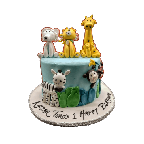 Animal Adventure Birthday Cake | dessertbar.pk